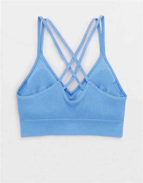 seamless padded bralette|aerie seamless strappy padded bralette.